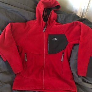 Boys Northface fleece zip up hoodie